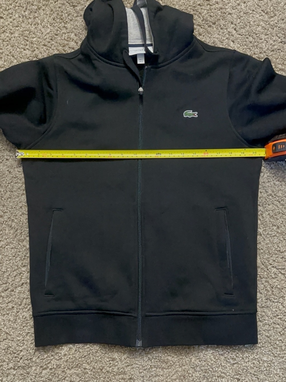 Lacoste Women’s Black Full-Zip Hooded Sweatshirt - Picture 11 of 12